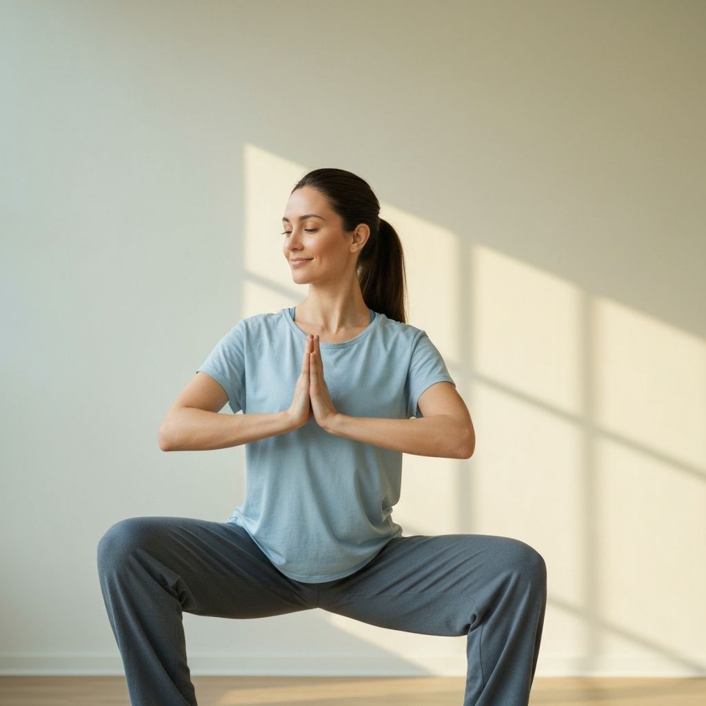 Person in balanced position